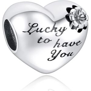 Charm's Charms Heart Love De Argent Sterling 925 Femmes Perles Charme Fille Pendentif Breloque Compatible Pour Européen Bracelets & [u24456]