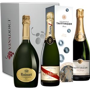 CHAMPAGNE Vinaddict - Coffret Cadeau Champagne Prestige4-3 B