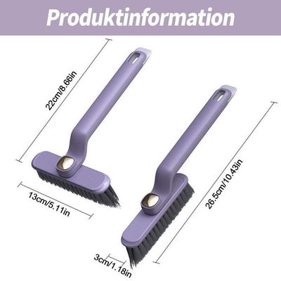 Brosse de Nettoyage Rotative pour Crevasses / Poils Rigides pour Salle de Bain, Sol, Mur, Canapé, Voiture / Brosse Multifonctionnelle pour Fissures d'Angle / Nettoyage Facile / Design Compact / 1 Pack Brosse de Nettoyage Rotative pour Crevasses / Poils Rigides pour Salle de Bain, Sol, Mur, Canapé, Voiture / Brosse Multifonctionnelle pour Fissures d'Angle / Nettoyage Facile / Design Compact / 1 Pack
