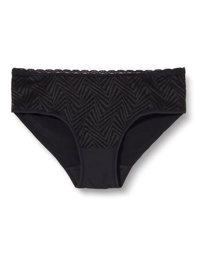 Playtex Culotte Donna Midi Flower Elegance - Slip In Microfibra Con Pizzo Floreale, Taglia Unica