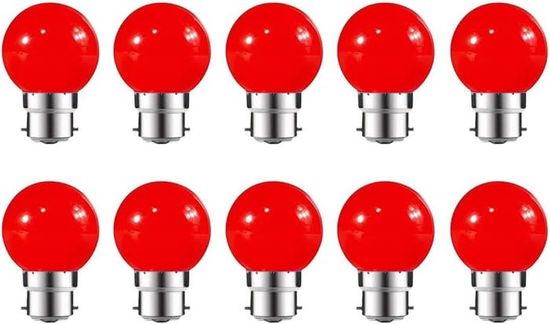 Lot de 10 ampoules LED à baïonnette B22 à intensité variable, ampoule à