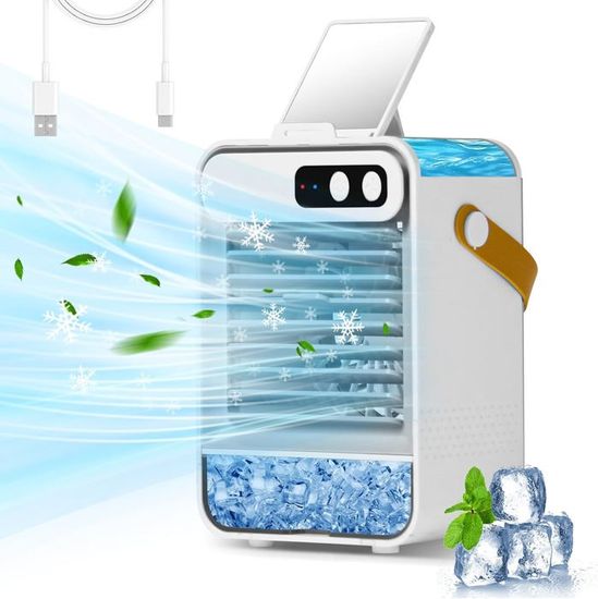 Mini Refroidisseur D'air Portatif RenFox – Climatiseur / Humidificateur / Ventilateur – Neuf