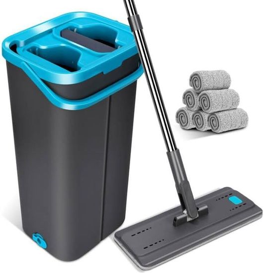 Lot De 6 Recharges Microfibre Pour Serpillère Vileda / O-Cedar H2PrO - Lavables Et Réutilisables - Taille 40,5x11 Cm
