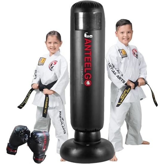 Punching Ball Enfants avec Gants de Boxe: 150cm Sac de Boxe Enfant Punching Ball Enfants avec Gants de Boxe: 150cm Sac de Boxe Enfant