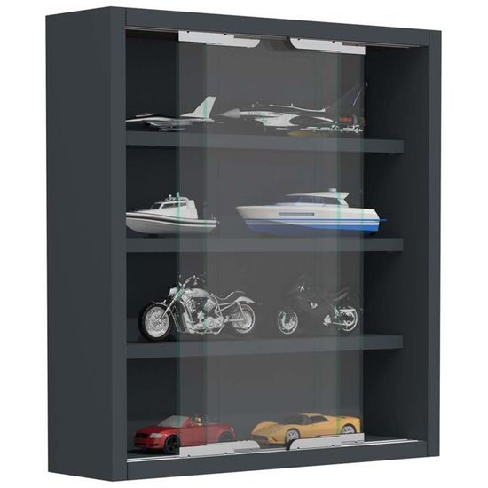 Lot De 2 Vitrines En Verre Blanc Avec éclairage Led 16 Couleurs Vitrine Avec Portes Doubles Et Etageres Mobiles 80 40 160 Cm  Simple