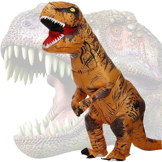 Costume De Dinosaure Gonflable, Costume Gonflable De Dinosaure En Polyester  Imperméable 190T Pour Halloween, Noël, Fête De Cosplay 
