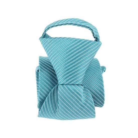 Cravate enfant - Pomme Carré - Dandy Boy - Vert turquoise - Taille 32cm Cravate enfant - Pomme Carré - Dandy Boy - Vert turquoise - Taille 32cm
