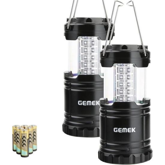 Lampe de camping - Lampe de camping - Lanterne de camping LED- Lampes pliantes à piles