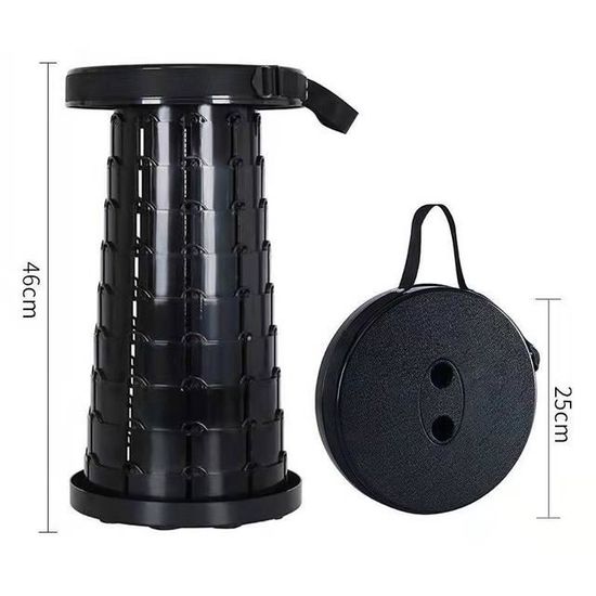 Siège Pêche Barbecue Tabouret Pliant Portable Léger - Siège Télescopique Pour Extérieur - 0,9kg Siège Camping Randonnée Pliable Siège Pêche Barbecue Tabouret Pliant Portable Léger - Siège Télescopique Pour Extérieur - 0,9kg Siège Camping Randonnée Pliable