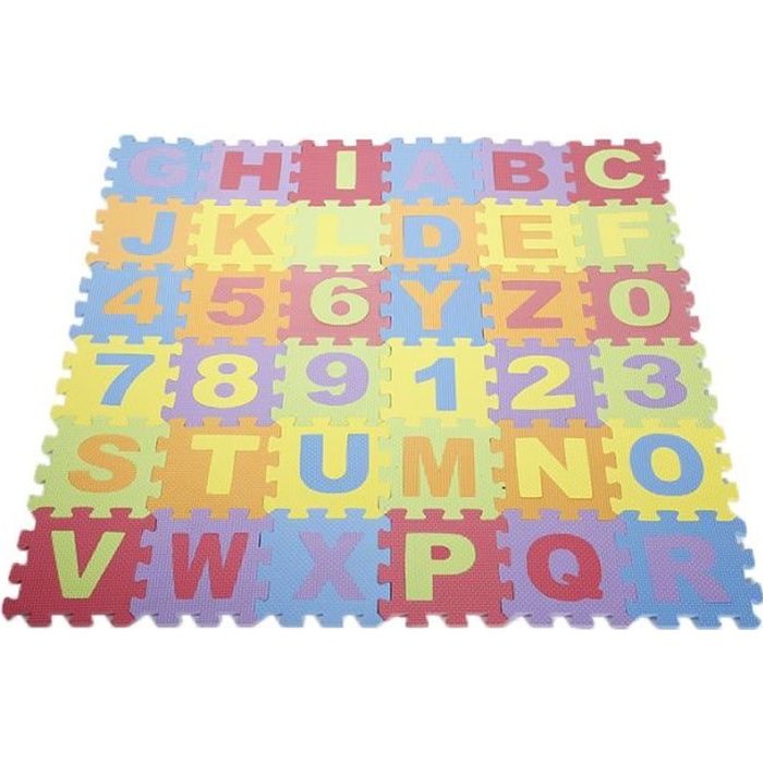 Puzzle tapis mousse Alphabet et chiffres Tapis Pour enfants