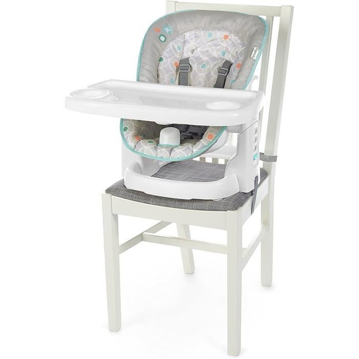 Ingenuity 11790 Ingenuity Chaise haute et Rehausseur pour Bébé ChairMate - Benson Gris