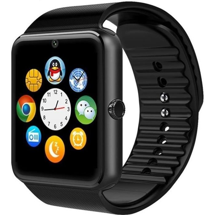 Date Wearable Bluetooth montre Smart Watch GT08 intelligente poignet Health Watch Phone avec fente pour carte SIM pour Android Samsu