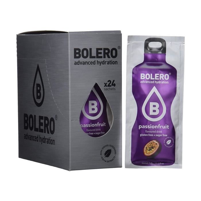 BOLERO Boisson instantanée aux fruits Pasion 24 unités de 9g