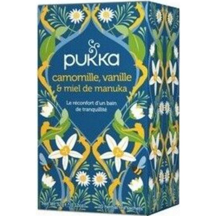 Pukka Tisane Ayurvédique Camomille / Vanille / Miel 20 sachets