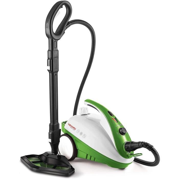 Polti PTEU0271 Vaporetto Smart 35_Mop Steam Cleaner Vaporforce Brush, 1800 W, 1.6 litres, Vert. Tue et élimine 99,99%* des virus, ge