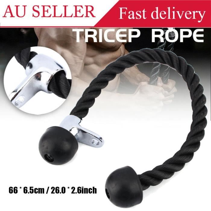 Câble Corde Cordon Entraînement Tirage Musculation Biceps Triceps Gym Fitness