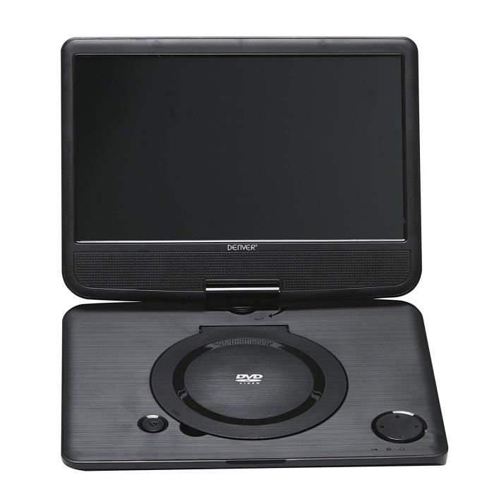 Denver Electronics 10- DVD Portable - Lecteurs DVD-Blu-Ray Portables (Lecteur DVD Portable, Convertible, Noir, CD Video, DVD, SVC