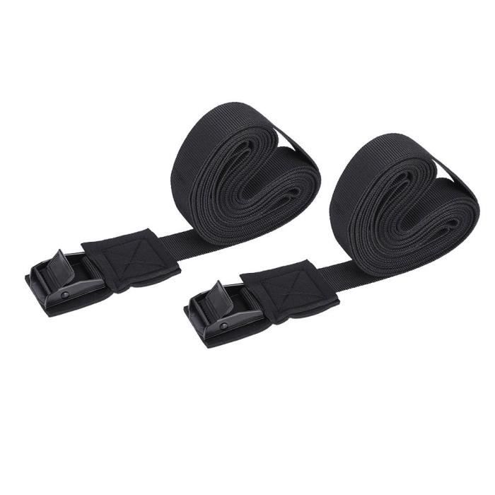 Sangle de boucle à came légère noire, sangle de kayak pour le surf