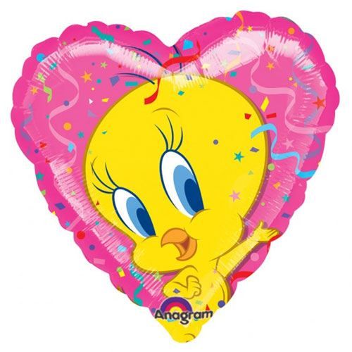 Ballon Titi dans un coeur Non Gonflé