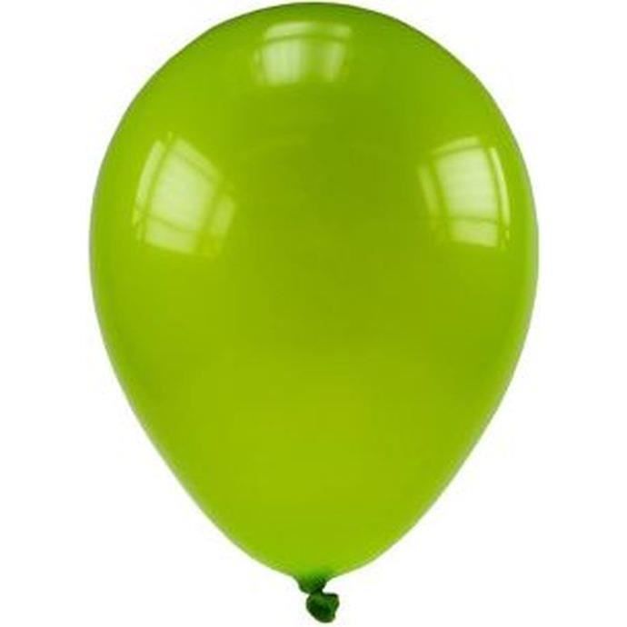 Lot de 100 ballons en latex opaque tilleul
