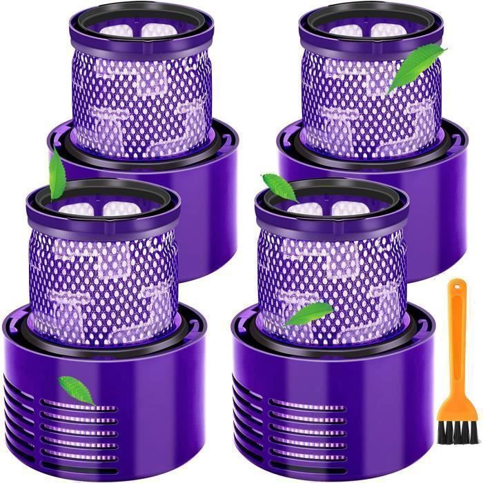 Filtre pour Dyson V10 SV12,Filtres pour Dyson Cyclone V10 SV12 Series V10 Absolute/Animal/Total Clean/Motorhead Aspirateurs,4 Packs