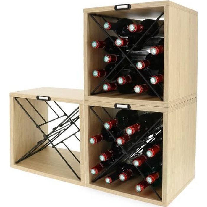 Lot 3 x Range-bouteilles