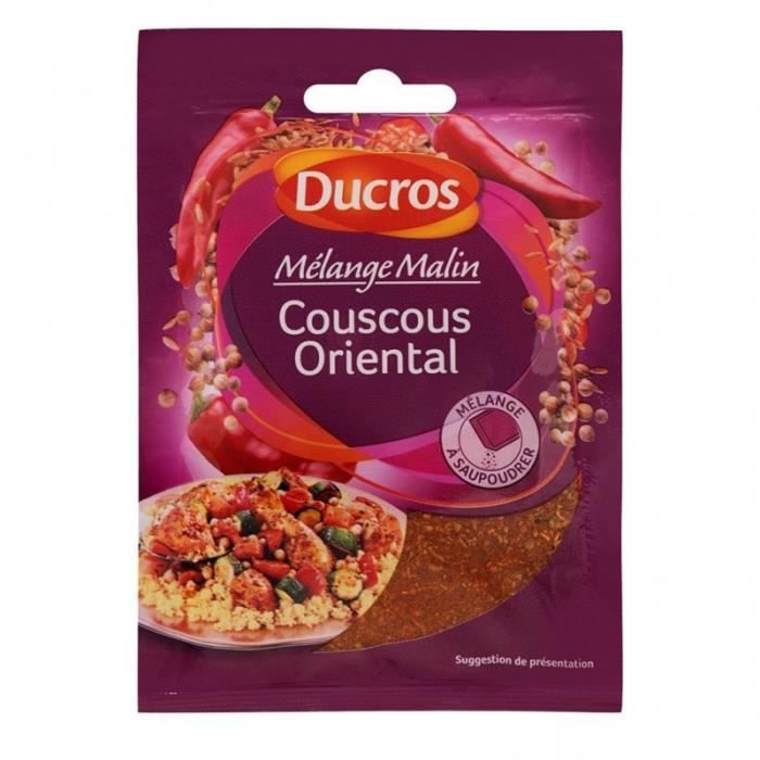 Ducros Mélange Malin Couscous Oriental à Saupoudrer 20g (lot de 8)