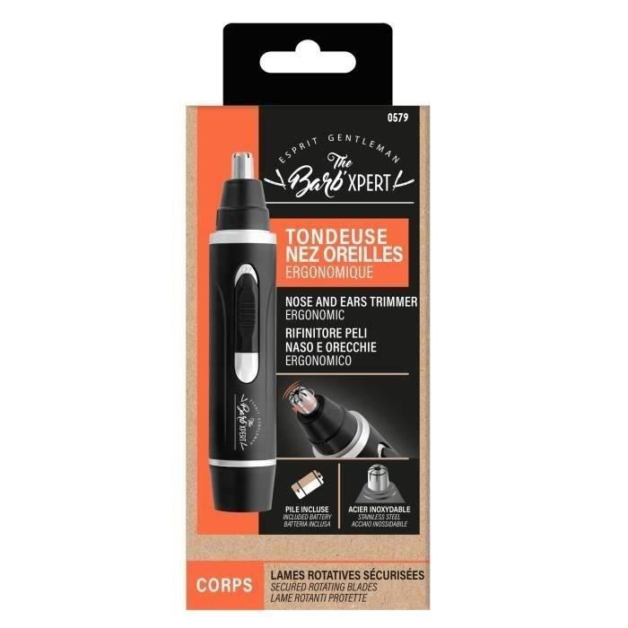 FRANCK PROVOST - 0579 - Tondeuse Barb'Xpert nez et oreilles - Alimentation sur pile - Noir