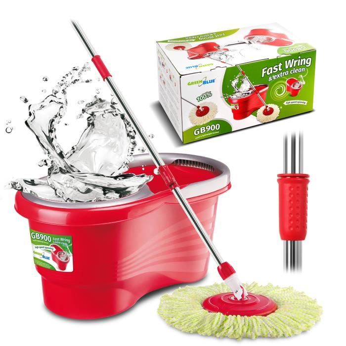 Vadrouille rotative à essorage avec le seau GreenBlue GB900