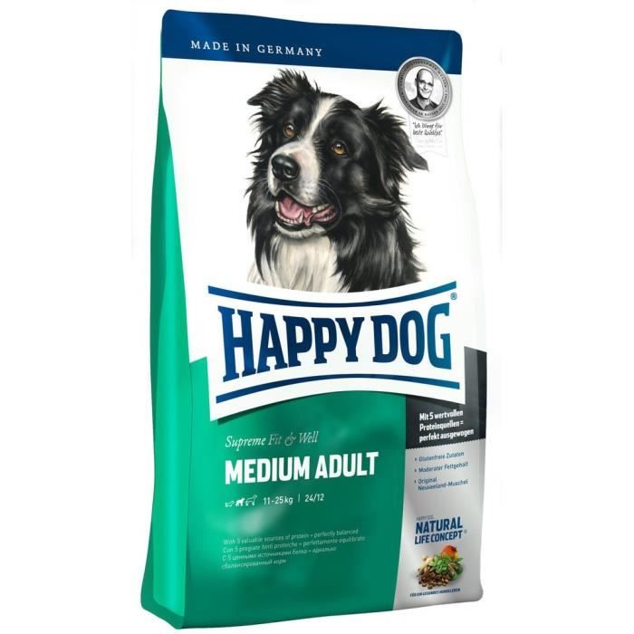 Happy Dog Nourriture pour Chien Medium Adult, 1er Pack (1 x 300 g) - 60306