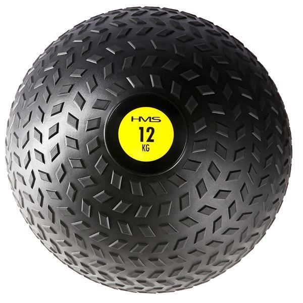 HMSPORT - Slam ball 12 kg - Ballon de gym - Balle lestée de sable - Cross Training Crossfit - Rééducation musculaire