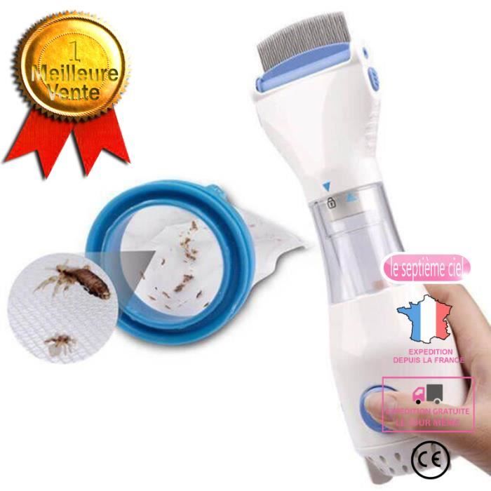 Peigne à puces électrique traitement anti-puces nettoyant pour cheveux pour animaux de compagnie