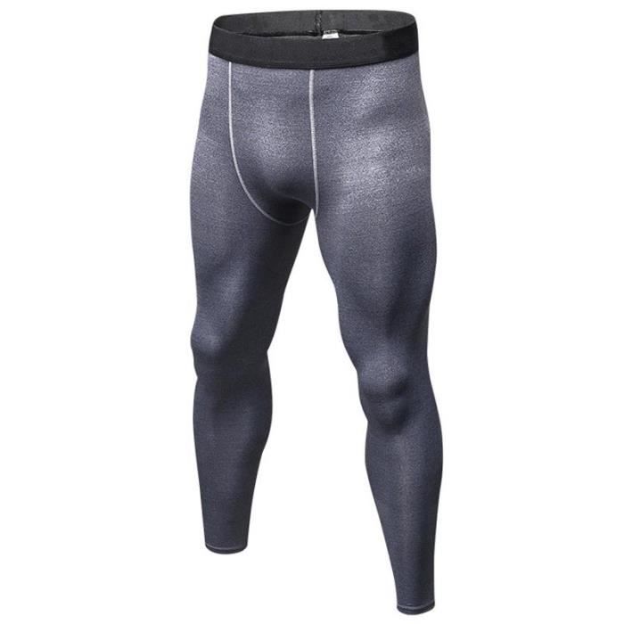 Pantalon de Compression Homme Legging Collant de Sport Séchage Rapide Stretch Respirant