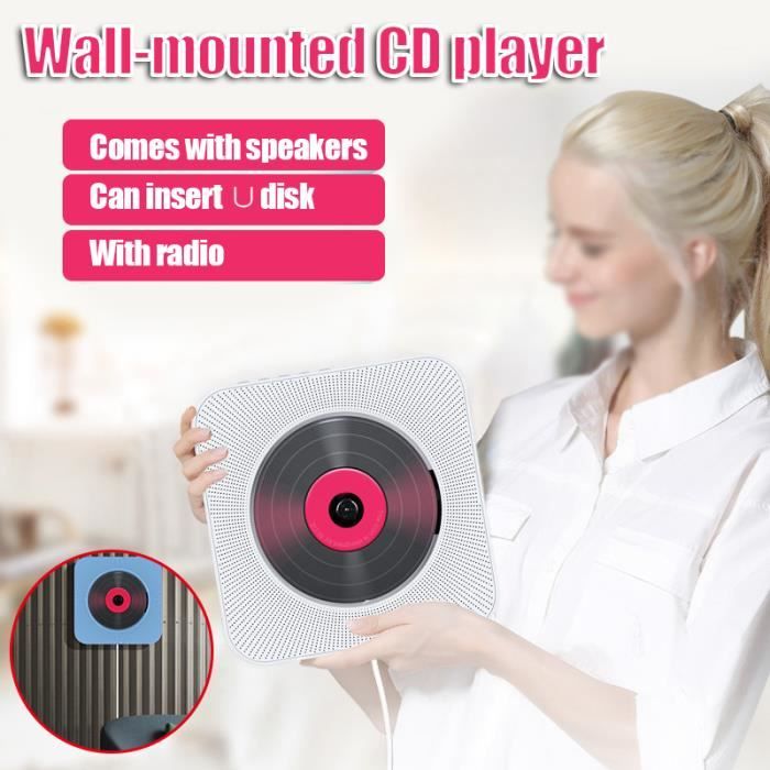 Lecteur CD avec lecteur de musique bluetooth mural Audio domestique Boombox home avec port d'interface USB