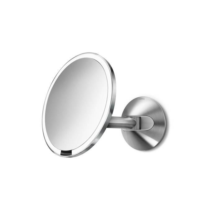 simplehuman 20cm miroir à capteur mural, câblé