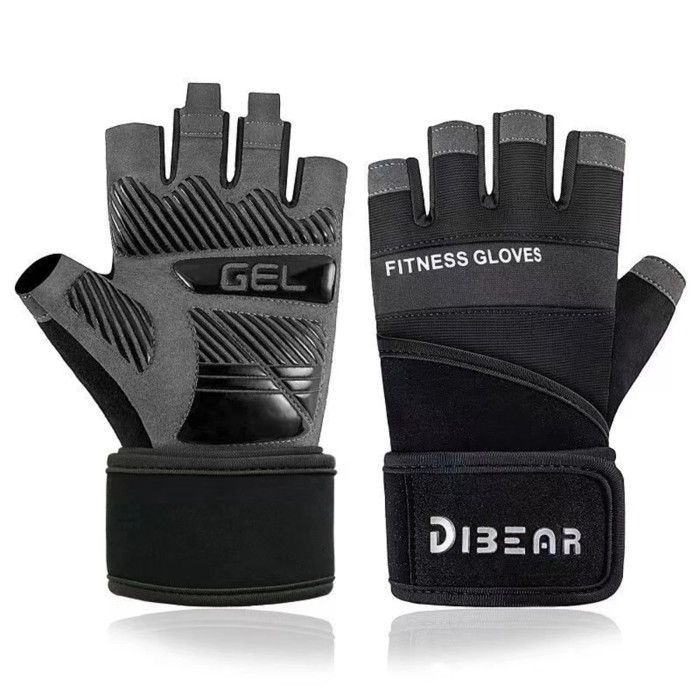 Pack fitness,Gants de gymnastique sans doigts pour hommes,équipement d'entraînement,de Fitness