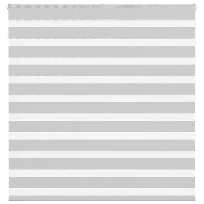 vidaXL Store zèbre gris clair largeur du tissu 1409 cm polyester store à enrouleur zébré store zébré pour fenêtre 4014452