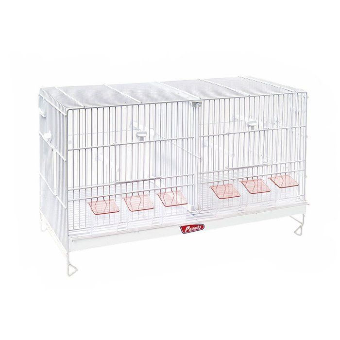 Comparer les prix de Voliere - cage oiseau Pedros - 50250 - Pierre Cage élevage Oiseaux, Blanc, 61 x 31 x 37 cm,