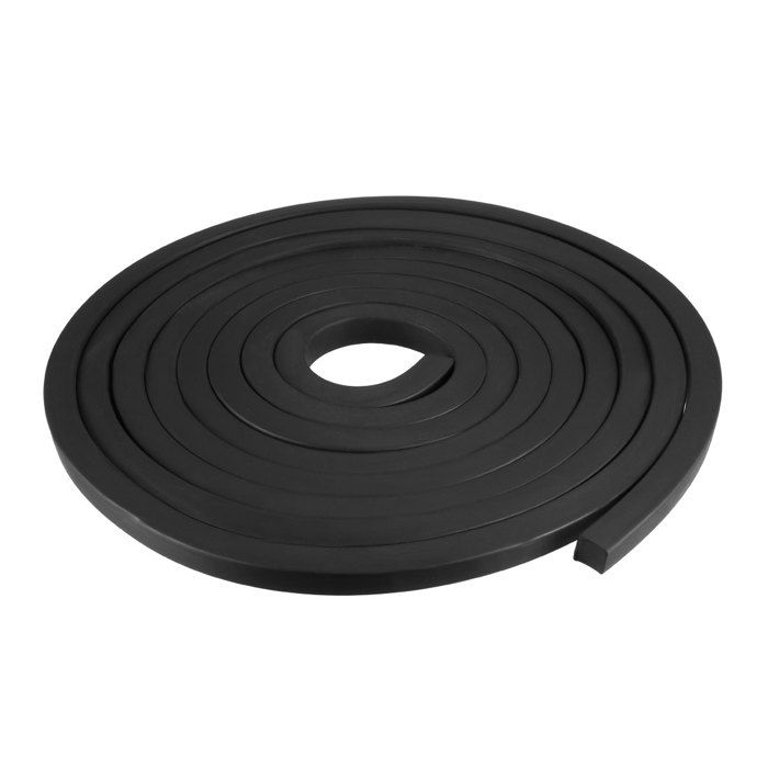 Bande D'étanchéité En Caoutchouc Rectangle – 30x10 Mm, Rouleau De 3 Mètres, Noir