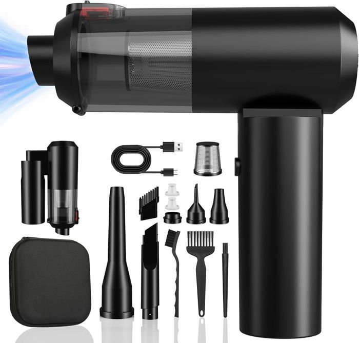 YOUNICE Aspirateur à Main Sans Fil 16000Pa - Portable Voiture Et Maison, 3 Vitesses, Batterie 6000mAh