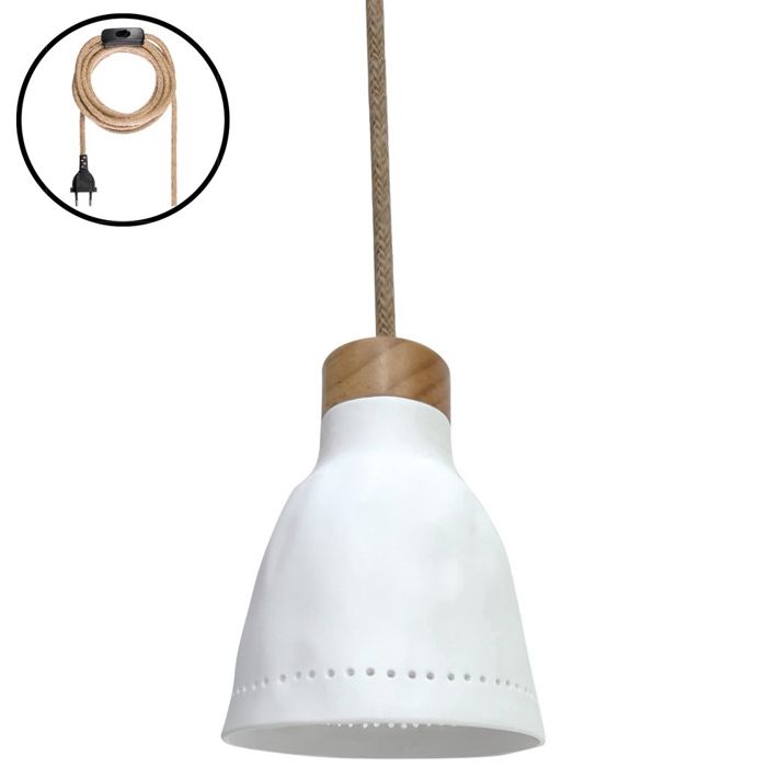 Suspension ou Baladeuse Rosinette Porcelaine Cercle de points