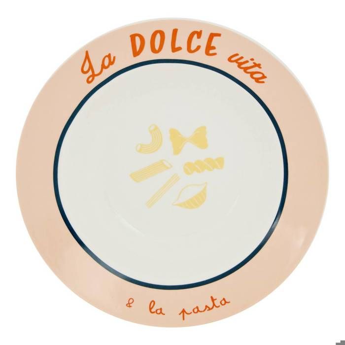 Lot de 6 Assiette La Dolce Vita D22cm - Atmosphera Créateur dintérieur