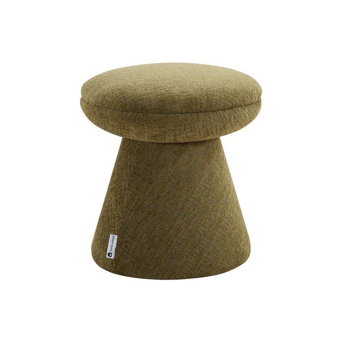 Pouf en tissu chenille vert ADEYOMA Pouf en tissu chenille vert ADEYOMA