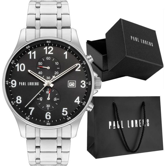 Montre pendentif - montre a gousset Paul lorens Montre homme GHOST-PL20002B-1C1