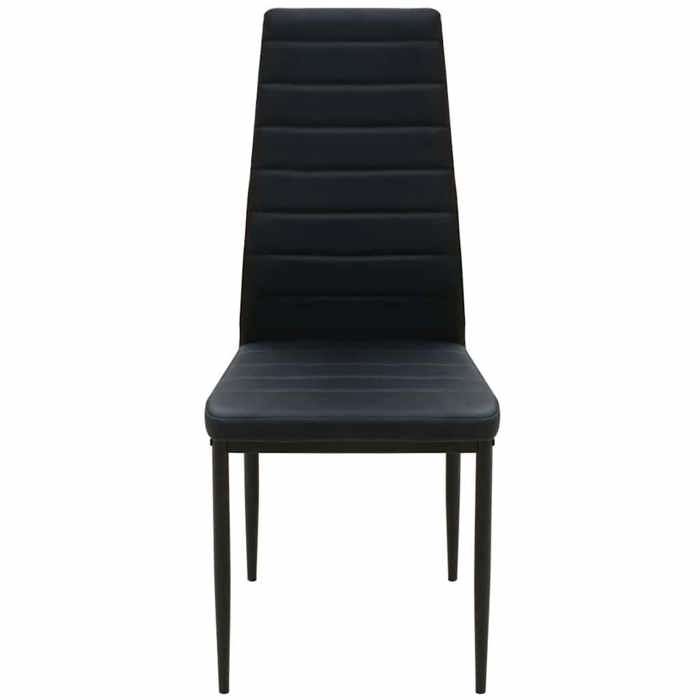 (Vente Chaude)Table cuisine + chaises(Rectangle)SOLOMONNoir Ensemble table et chaise de salle à manger 5 pcs - FAFA-TOP - Meuble d