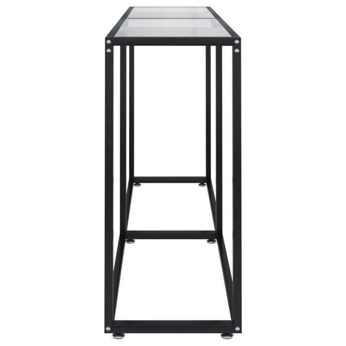 Promo printempsTable console - SHELD - Armoire dentrée - Pour salon - Transparent 160x35x755cm Verre trempé M5332756