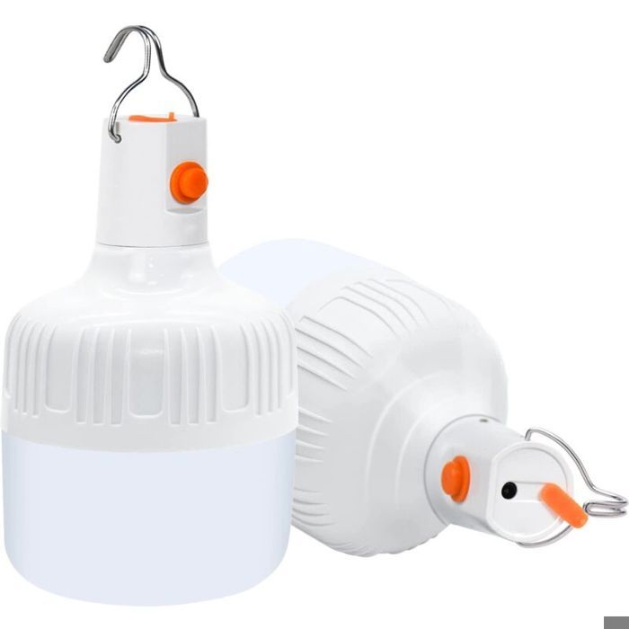 Lanternes de camping lot de 2 lanternes LED portables à intensité variable 800 lumens 2 modes déclairage étanches