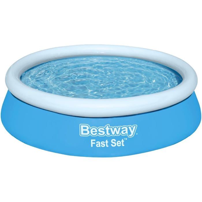 Jex Ronde Kit Piscine Gonflable Ronde Fast Set - 183 Cm X 183 Cm X 51 Cm - Bleu ...
