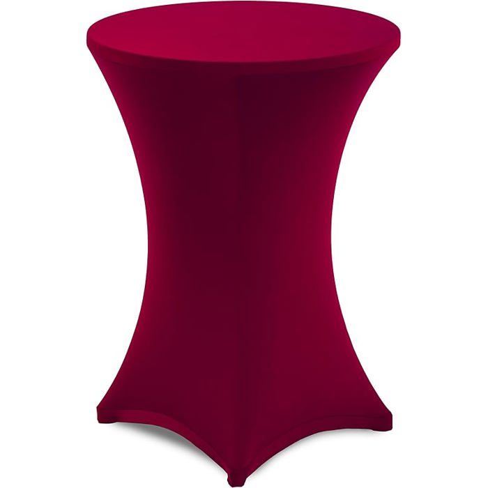 Diana Housse pour Mange-debou Table Haute de Bistro - Stretch Spandex - Multiples Tailles pour Un Ø 80-85cm