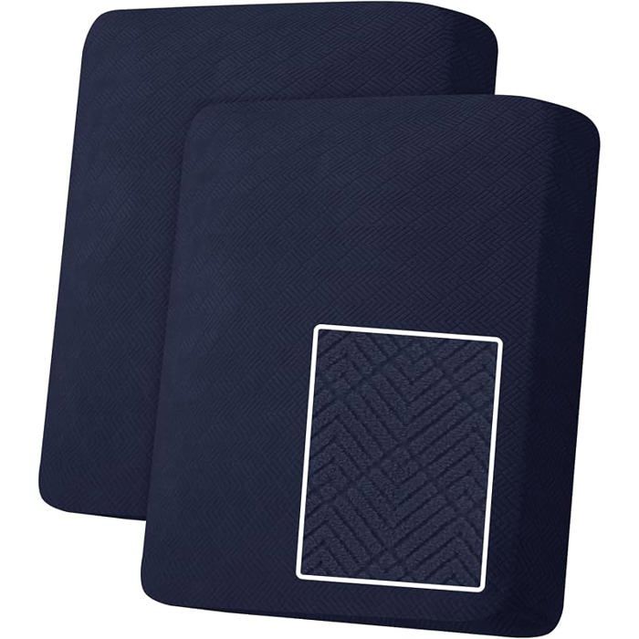 Protection canapé bleu foncé2pièces housse extensible antidérapant universelle